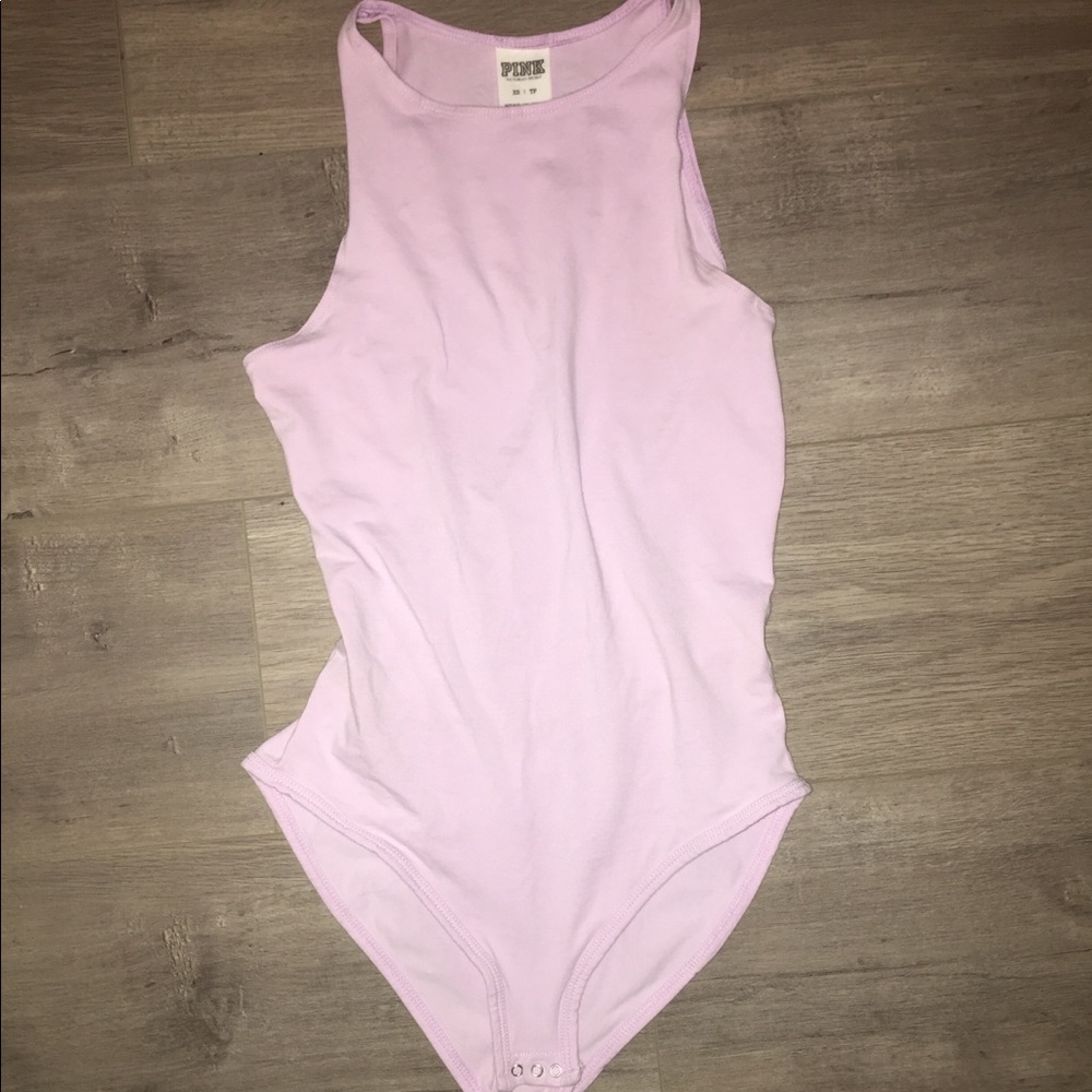 Pink body suit